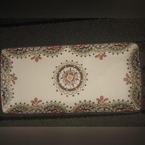 New Ceramic Colorful Mandala Design Kitchen Serving Tray Or Large Jewlery Tray